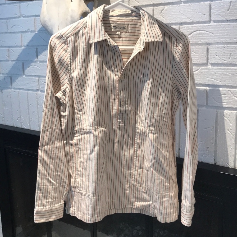 Madewell pop-over blouse